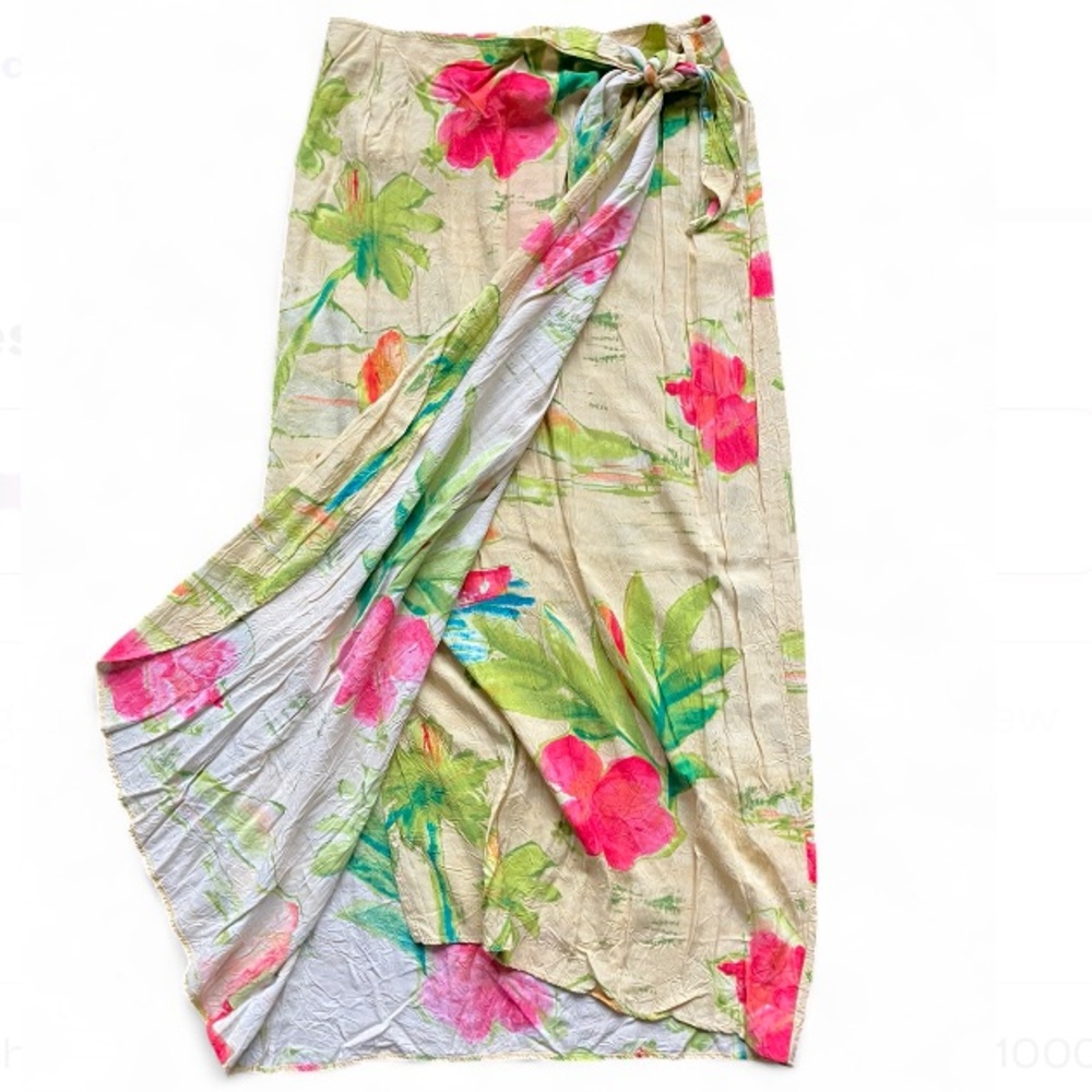 Jams World Floral Wrap Maxi Skirt